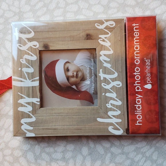 My First Christmas Holiday Photo Ornament - NIB - Picture 1 of 4